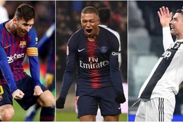 Ronaldo xếp sau Messi và Mbappe trong cuộc đua Chiếc giày vàng châu Âu