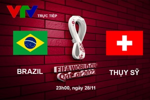 Link xem trực tiếp Brazil vs Thụy Sỹ 23h00 hôm nay, bảng G World Cup 2022