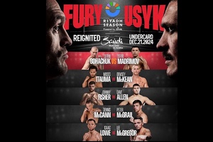 Trận Tyson Fury vs Usyk 2 chính thức chốt danh sách các trận undercard