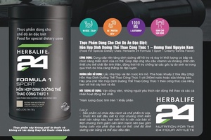 Herbalife Fomula 1 Sport 24 hương Vani cần thiết cho người tập luyện thể thao