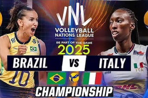 Link trực tiếp Chung Kết bóng chuyền VNL 2025 hôm nay: Brazil vs Ý