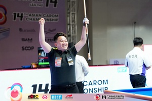 Giải vô địch billiards Carom 3 băng châu Á 2026: Bao Phương Vinh tạo địa chấn, Trần Quyết Chiến dừng bước tại vòng 16