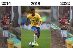 Ảnh và clip chế về thất bại của Brazil trước Bỉ tại tứ kết World Cup 2018