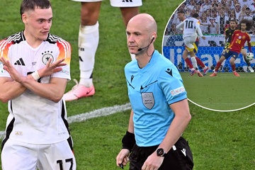 UEFA công bố "bằng chứng" khẳng định trọng tài đúng trong tình huống bóng chạm tay trận Đức - Tây Ban Nha