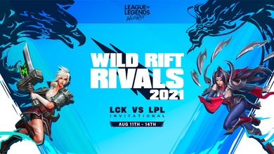 LPL và LCK đối đầu ở bộ môn Tốc Chiến tại Wild Rift Rivals
