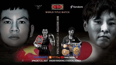 Xem trận tranh đai WBO thế giới Nguyễn Thị Thu Nhi vs Etsuko Tada ở đâu, kênh nào?