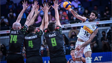 Không thể ngăn cản cặp "song sát" trẻ, Slovenia gục ngã trước Ý tại VNL 2022
