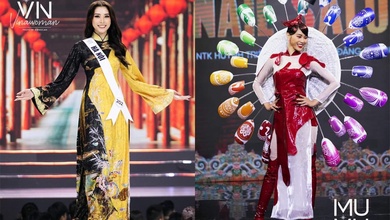 Cựu hoa khôi bóng chuyền Đặng Thu Huyền lọt top 10 Hoa hậu Hoàn Vũ Việt Nam 2022