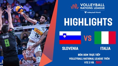 Highlights bóng chuyền nam | Slovenia vs Italia | giải Volleyball Nations League 2022