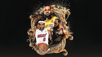 Top 10 cầu thủ ghi nhiều điểm nhất mọi thời đại NBA: LeBron James chễm chệ trên ngai vàng
