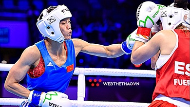 Nguyễn Thị Tâm gặp võ sỹ "khủng" của chủ nhà ở chung kết Boxing thế giới