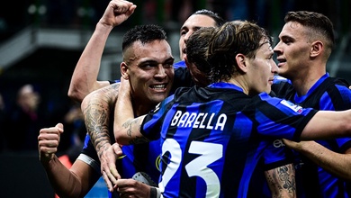 Bảng xếp hạng Serie A mới nhất: Inter Milan tạo khoảng cách 12 điểm
