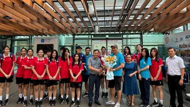 Đội tuyển bóng chuyền Việt Nam trả quân về các CLB tham dự cúp VTV9 Bình Điền