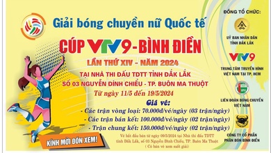 Cúp bóng chuyền VTV9 Bình Điền công bố giá 3 hạng vé