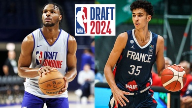 Kết quả NBA Draft 2024: Tài năng trẻ Pháp được chọn đầu tiên, con trai LeBron được pick gần cuối