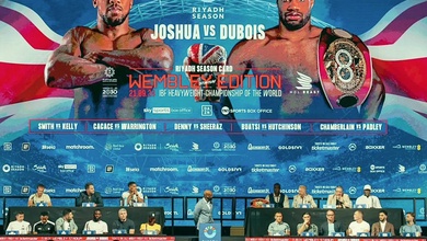 Lịch thi đấu sự kiện Anthony Joshua vs Daniel Dubois và các trận undercard