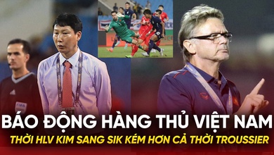 Báo động hàng thủ Việt Nam thời HLV Kim Sang Sik kém hơn cả thời Troussier