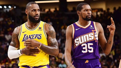 Nhận định bóng rổ NBA - Los Angeles Lakers vs Phoenix Suns ngày 26/10: LeBron, Davis đụng độ Durant, Booker