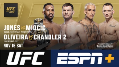 Trực tiếp UFC 309: Jon Jones vs. Stipe Miocic, Oliveira vs. Chandler