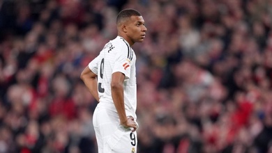 Choáng với tỷ lệ sút hỏng phạt đền của Mbappe trong ngày Real Madrid thất bại