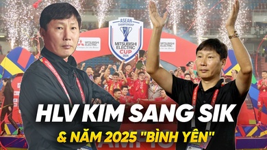 HLV Kim Sang Sik và năm 2025 “bình yên”