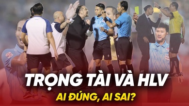 Ồn ào V.League: Trọng tài và HLV, ai sai?