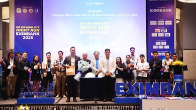 Lễ ký kết giải chạy đêm thành phố Hồ Chí Minh Eximbank lần thứ 4 năm 2025