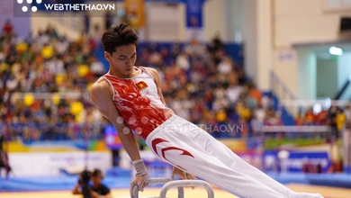 Hơn đối thủ 0.033 điểm, hot boy Xuân Thiện giành HCV World Cup TDDC 