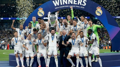 Bảng xếp hạng UEFA chứng kiến sự thăng tiến của Real Madrid
