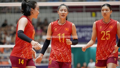 Kiều Trinh, Bích Thuỷ toả sáng trong ngày tuyển bóng chuyền nữ Việt Nam ra quân AVC Nations Cup