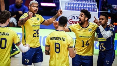 Lịch thi đấu bóng chuyền nam VNL 2025 ngày 15/6: Tâm điểm Brazil vs Slovenia