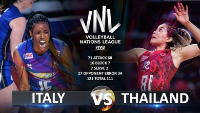Link trực tiếp giải bóng chuyền VNL 2025 hôm nay: Thái Lan vs Ý