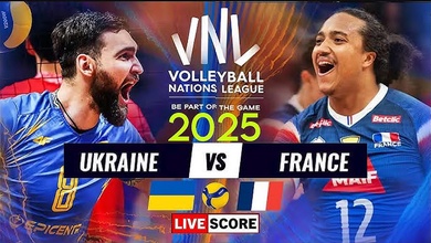 Link trực tiếp giải bóng chuyền VNL 2025 hôm nay: Pháp vs Ukraine