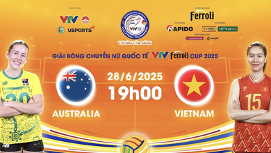 Link trực tiếp bóng chuyền VTV Cup hôm nay: Việt Nam vs Úc