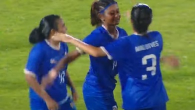 Cầu thủ nữ Maldives ăn mừng như “vô địch” khi thua Việt Nam 0-7