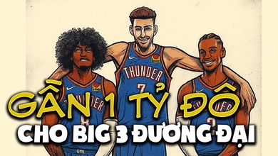 Sở hữu bộ ba tỷ đô đắt giá nhất NBA: Oklahoma City Thunder sẽ làm gì?
