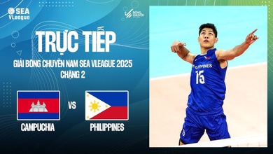 Link trực tiếp bóng chuyền nam SEA V.League hôm nay 18/7: Philippines vs Campuchia
