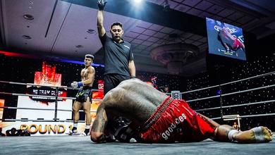 Kiều Duy Quân đấm gục kickboxer bất bại Hàn Quốc chỉ sau 2 phút