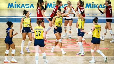 Huỷ diệt Đức sau 3 set, Brazil tái đấu Nhật Bản ở bán kết VNL 2025