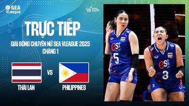 Link trực tiếp bóng chuyền nữ SEA V.League hôm nay 1/8: Thái Lan vs Philippines