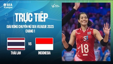 Link trực tiếp bóng chuyền nữ SEA V.League hôm nay 2/8: Thái Lan vs Indonesia