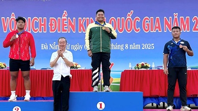 Bảng tổng sắp huy chương giải Vô địch Điền kinh quốc gia 2025