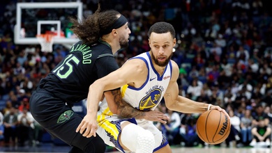 Stephen Curry "tắt điện", Moses Moody hóa người hùng giúp Warriors đả bại Pelicans