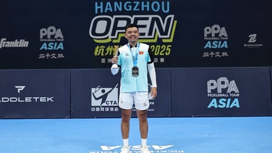 Lý Hoàng Nam trở thành nhà vô địch giải pickleball lớn nhất châu Á