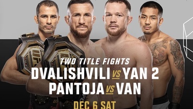 Trực tiếp UFC 323: Dvalishvili vs Yan 2, Pantoja vs Van