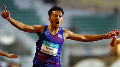 Công bố "kết quả giật mình" của Puripol Boonson ở phần thi chạy 100m nam SEA Games 33