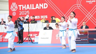 Trực tiếp SEA Games 33 sáng ngày 11-12: Đội quyền biểu diễn Kata nữ vào chung kết