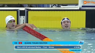 Quang Thuấn xuất sắc giành HCV 400m bơi hỗn hợp SEA Games