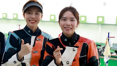 Hai nàng thơ Thanh Thảo - Mộng Tuyền "hút mọi cặp mắt" ở trường bắn SEA Games 33