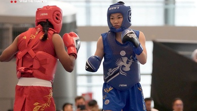 Thu Thuỷ thể hiện đẳng cấp võ sỹ Wushu hàng đầu thế giới trong trận chung kết SEA Games 33